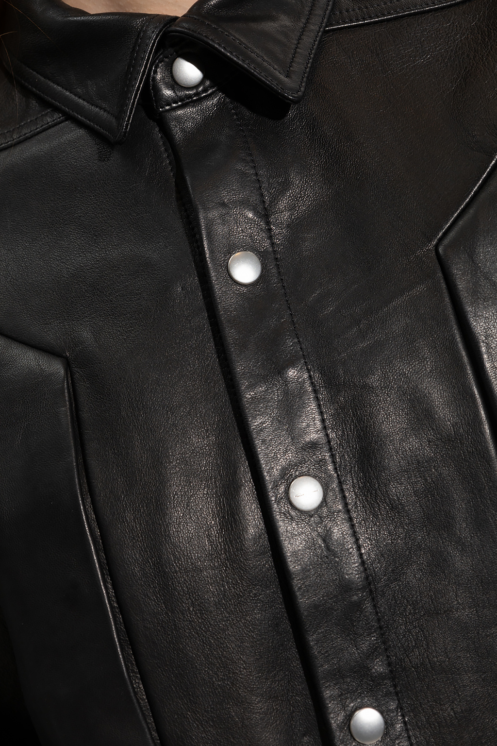 Leather jacket Rick Owens Black size 38 IT in Leather - 26107623
